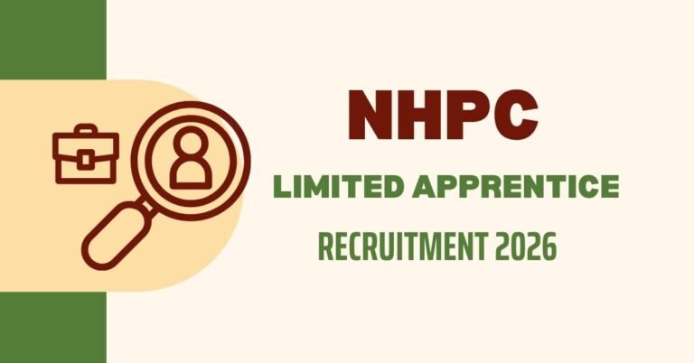 NHPC Limited Apprentice Recruitment 2026 – Graduate, Diploma & ITI Apply Online