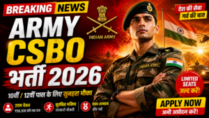 Indian Army CSBO Grade-II Recruitment 2026 Selection Process, Salary, Full Details
