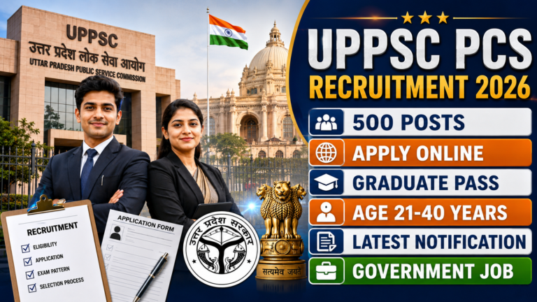 UPPSC PCS Pre Recruitment 2026